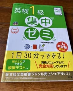 英検1級 集中ゼミ 旺文社 英検一級対策 問題集　【CDなし】のサムネイル