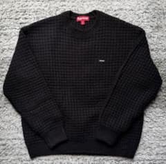 SUPREME small box waffle sweater 野村訓市 - メルカリ