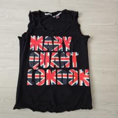 《MARY QUANT》 ノースリーブ Tシャツ ブラックのサムネイル