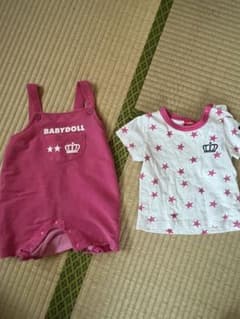 BABYDOLL サロペット・Tシャツセット　80のサムネイル