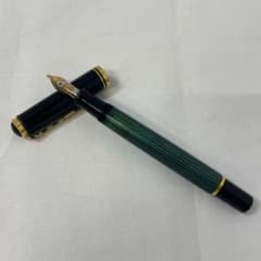 ★Pelikan ペリカン 万年筆 18C-750 緑縞　513 ☆Pelikan ペリカン 万年筆 18C-750 緑縞 513 - メルカリ