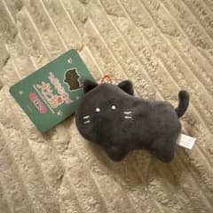【新品・未使用】黒猫 ぬいぐるみキーホルダー 約10cmのサムネイル