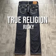TRUE RELIGION RICKY ストレート 白ステッチ 34 - メルカリ