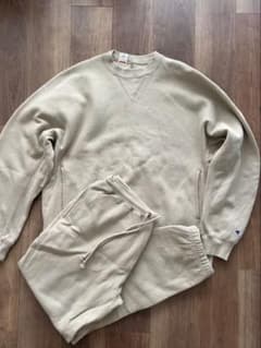 値下げ！N.HOOLYWOOD コラボ　Champion ベージュ スウェットのサムネイル