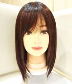 レミー人毛100%Ｉ型シルクスキン総手植え地肌✨有村架純❣️艶髪✨美人セミロングのサムネイル