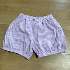 UNIQLO　薄紫　 チェック柄 　半ズボン