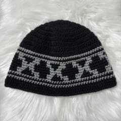 ハンドメイド クラッシャーハット ビーニー クロシェハットのサムネイル