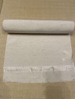 ぜんまい 正絹 白生地 紬 反物 着物 幅約37.5cm 長さ約13.5m - メルカリ