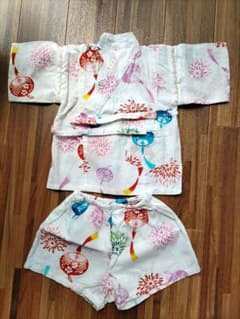 トラトラ様専用　甚兵衛　女の子　80cmのサムネイル