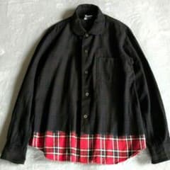 BLACK COMME des GARCONS チェック丸襟 長袖 シャツ L - メルカリ