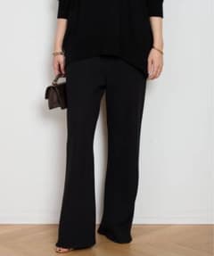 AP STUDIO エーピーストゥディオ エラスティックパンツ ブラック 34