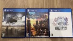 PS4 ソフト 3本セット FFXV キングダムハーツⅢ ワールドオブFFのサムネイル