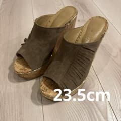 【極美品】モードエジャコモ カリーノ フリンジウェッジソールサンダル 23.5のサムネイル