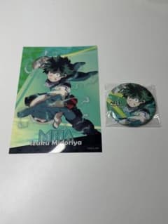僕のヒーローアカデミア 緑谷出久 クリアカード(大) 缶バッジ 2点セットのサムネイル