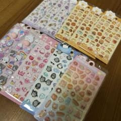 ぷっくりシール 3Dデコシール まとめ売り11点