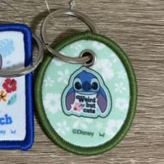 ディズニー スティッチ ワッペンキーホルダー 2種セット - メルカリ