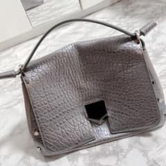 【値下】JIMMY CHOO ジミーチュウ バッグ ショルダーバッグ シルバーのサムネイル