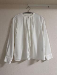 【VIS ビス】新品・2way商品・美人綺麗シルエットフロントタック長袖ブラウスのサムネイル