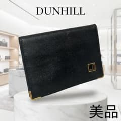 極美品✨ダンヒル 名刺入れ カードケース パスケース レザー ビジネス ロゴ 黒のサムネイル