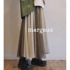 完売品✨極美品　margaux マルゴー グリッターチュール ロングスカート 完売品✨極美品 margaux マルゴー グリッターチュール ロングスカート