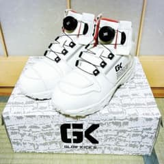GLOW KICK'S 安全靴 23cm ダイヤル式 ホワイト スニーカー GLOW KICK'S 安全靴 23cm ダイヤル式 ホワイト スニーカー - メルカリ