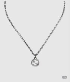 ひ*ろ様 Gucci インターロッキング ペンダントネックレス シルバー925 
