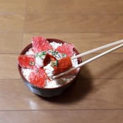 肉丼 食品サンプルのサムネイル