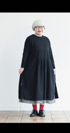 美品　サニークラウズponさんのすそからギンガムワンピースのサムネイル