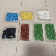アクアビーズ まとめ売り セット 暖色 黒 緑 赤 黄色 白 青 お値下げ可能！のサムネイル