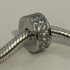 Clear Pavé Clip Charm s925 刻印あり　1個のサムネイル