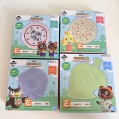 あつまれどうぶつの森 一番くじE賞まめざら4点セット 新品未使用