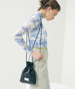 2way レザー巾着 ショルダーバッグのサムネイル
