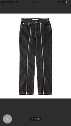 ジョンローレンスサリバン ジップデニム 20SS ブラックのサムネイル