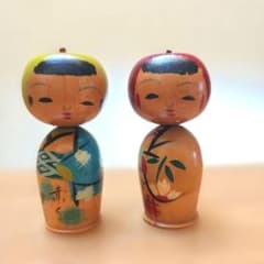 青森 りんごこけし 人形 創作こけし 民芸品 - メルカリ
