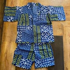 ダブルガーゼ　甚平 男のコ　110cm パジャマのサムネイル