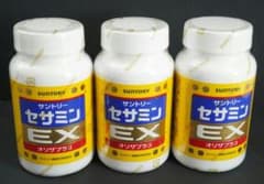 weekday限定　9450円→9150円　サントリー　セサミンEX　3瓶セットのサムネイル