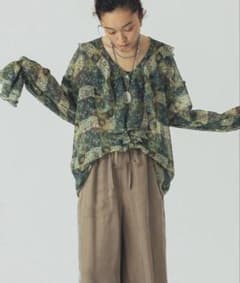 ROSE BUD ORIGINAL PRINT BLOUSE 総柄ブラウスのサムネイル