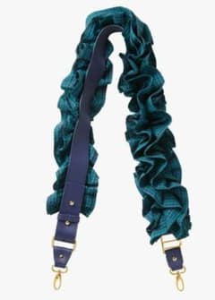 新品 ファミリア ビビィ bibiy ショルダーストラップ 青系チェック XB