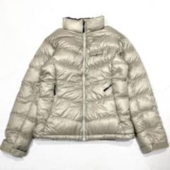 美品/レディースM】モンベル アルパインダウン ジャケット アイボリー 