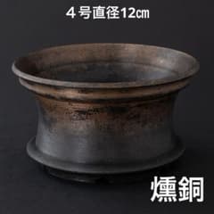 平鉢〜燻銅〜 4号直径12㎝ 3dプリンター鉢 作家鉢 アガベ - メルカリ