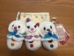 Disney SnoSnow 봉제인형 마스코트 3점 세트 클라리스 자작