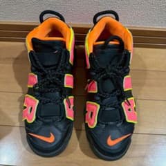 Nike エアモアアップテンポホットパンチ ブラック/オレンジ - メルカリ