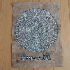 メキシコ民芸品 アマテ紙 絵画 フォークアート 2点セット - メルカリ