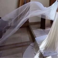 mayumi様専用♡ イタリアンチュールロングベール　シンプルロングベールのサムネイル