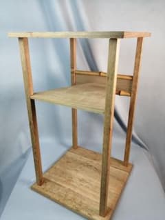 【茶道具】一啜斎好　烏帽子棚　茶道棚　茶棚　棚520 茶道具】一啜斎好 烏帽子棚 茶道棚 茶棚 棚520
