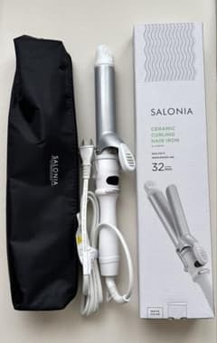 サロニアSL-008SW 32mmセラミックカーリングヘアアイロン ホワイト白のサムネイル