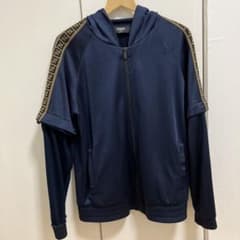 FENDI ジップアップパーカー ネイビー ズッカ柄のサムネイル