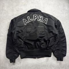 【希少XL】 90s ALPHA バックアーチロゴ CWU-45/P ブラック 希少XL】 90s ALPHA バックアーチロゴ CWU-45/P ブラック - メルカリ