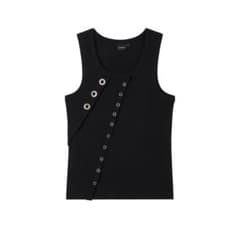 【新品】AAKAM アーカム リブ タンクトップ 黒 サイズ1 MUSINSAのサムネイル