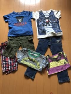 ミキハウス ダブルビー だまし絵Tシャツ、短パン、パンツ他のサムネイル